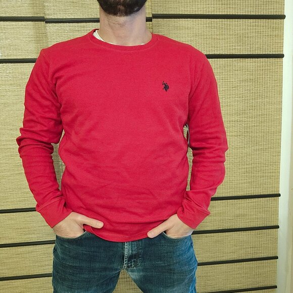US Polo Assn. red sweater for men - Picture 1 of 9